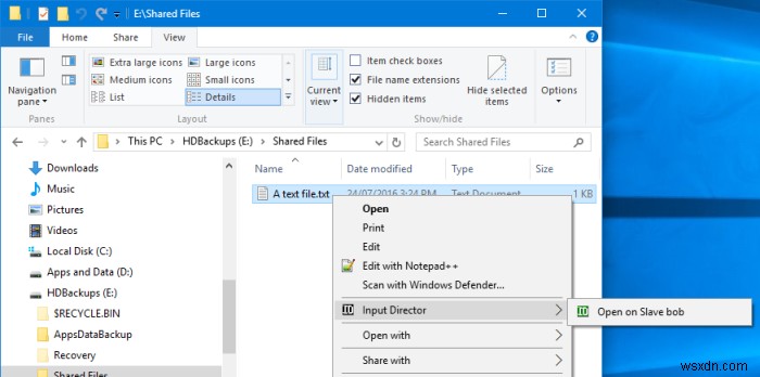 How to use Input Director on Windows 10 to copy documents between computers
