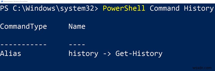 How to see PowerShell Command History on Windows 10