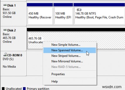 How to combine two Hard Drives into one on Windows 11/10 PC