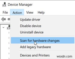 An unexpected error occurred in Network Connections Properties of Windows 10