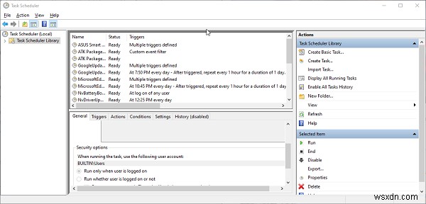 Task Scheduler not running or starting programs in Windows 11/10