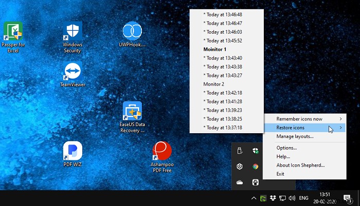 How to keep Desktop Icons from moving when undocking – Windows 10