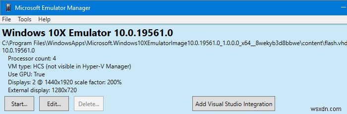 How to install Windows 10X Emulator on Windows 10