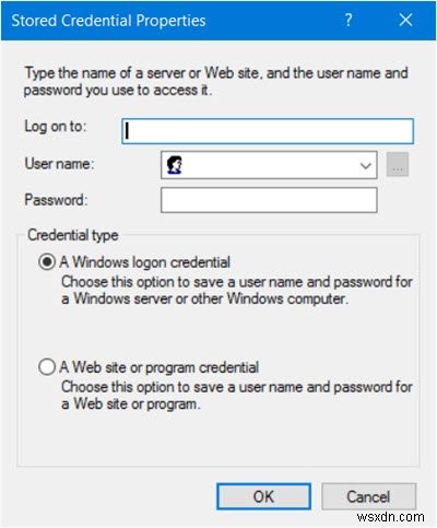 Find, add, remove, edit, backup, restore Stored Usernames and Passwords in Windows 11/10