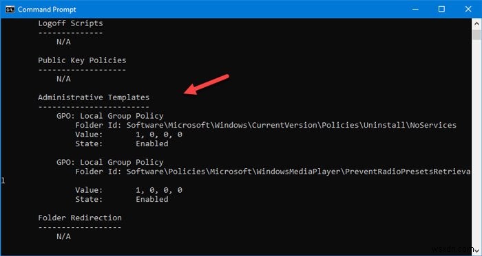 How to find all Applied or Enabled Group Policy settings in Windows 10