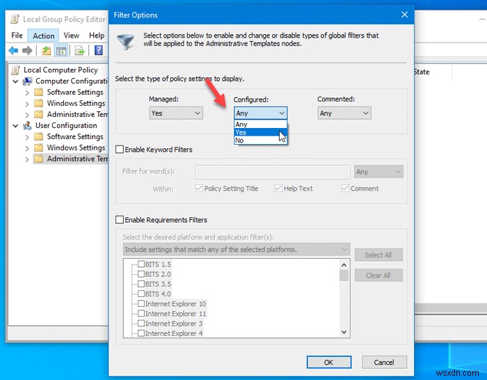 How to find all Applied or Enabled Group Policy settings in Windows 10