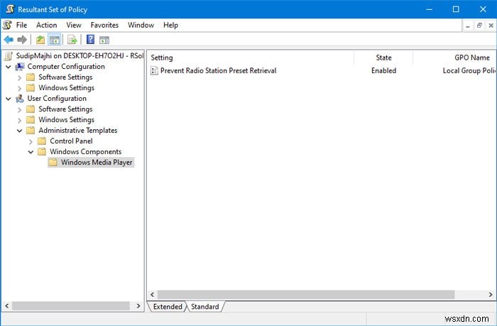 How to find all Applied or Enabled Group Policy settings in Windows 10