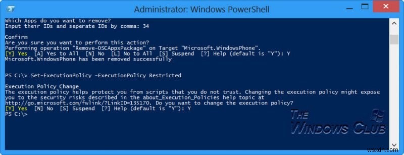 Completely Remove or Uninstall all Windows Store apps using PowerShell script