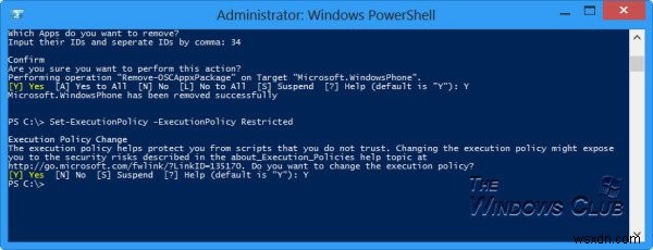 Completely Remove or Uninstall all Windows Store apps using PowerShell script