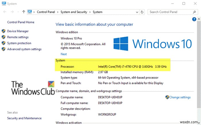 Processor frequencies do not match in Windows 10
