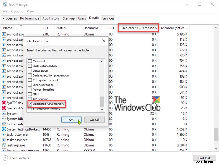 GPU process memory counters report incorrect values in Windows