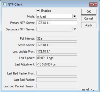 NTP client shows incorrect Time on Windows 10