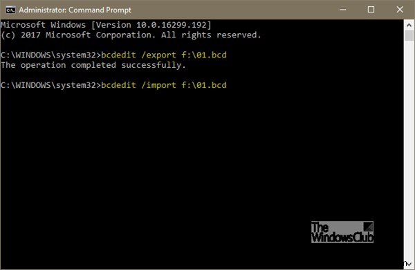 How to Backup & Restore Boot Configuration Data (BCD) file in Windows 10