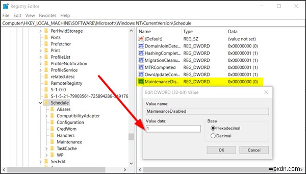 Maintenance in progress message in Action Center in Windows 11/10