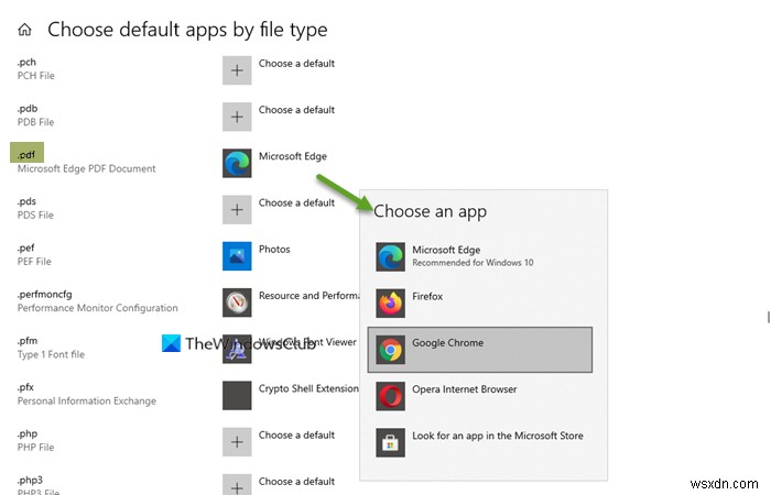 How to change default PDF Viewer in Windows 10 from Edge to any other