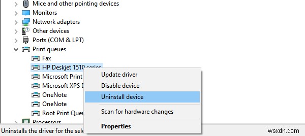 Windows cannot locate a suitable print driver on Windows 11/10