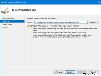 How to convert VHD to VHDX using Hyper-V Manager