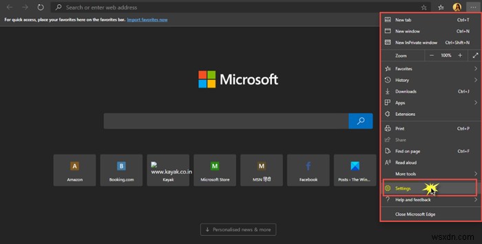 How to customize Microsoft Edge New tab page