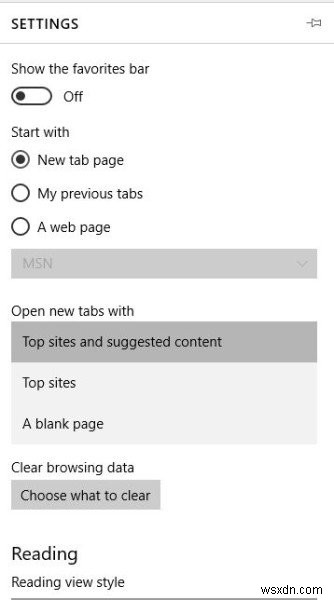 How to customize Microsoft Edge New tab page