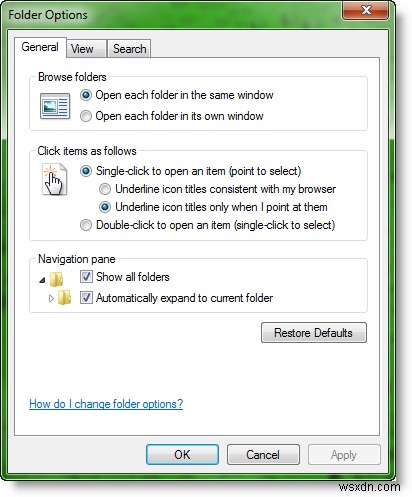 Synchronize Navigation pane & Folder structure of Windows Explorer with Main pane
