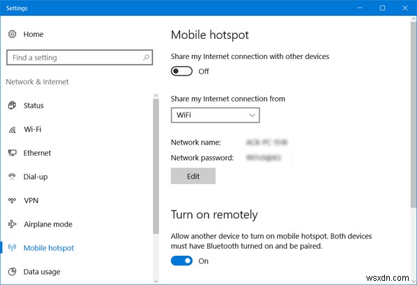 Turn Windows PC into a WiFi Hotspot using Internet Connection Sharing