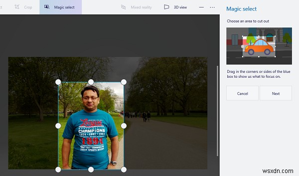 How to remove Background image with Paint 3D in Windows 10