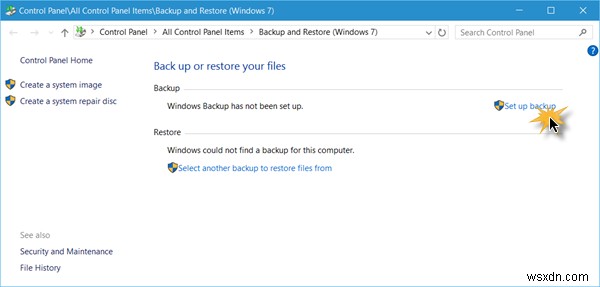 How to use Windows Backup and Restore Tool in Windows 11/10