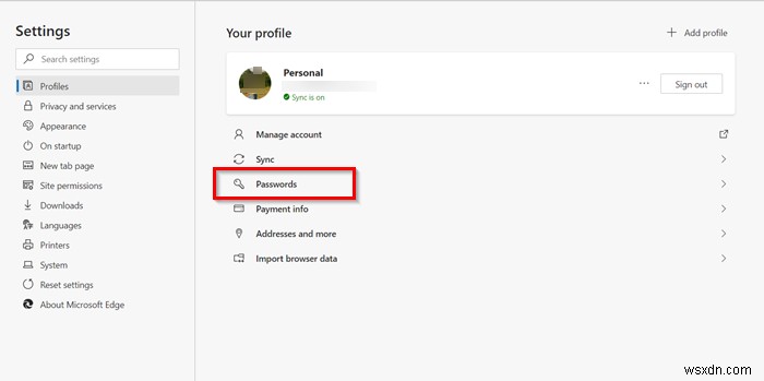 Enable and Manage Passwords & Form-fill in Edge browser on Windows 10