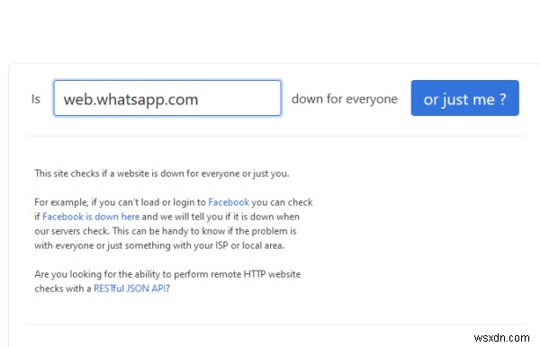 WhatsApp Desktop app not working or connecting