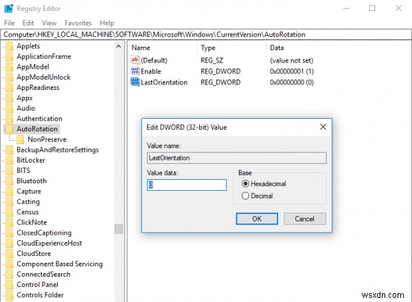Screen Auto-Rotation not working or grayed out in Tablet Mode in Windows computer