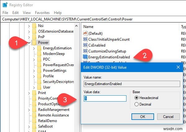 How to enable remaining Battery Time in Windows 10