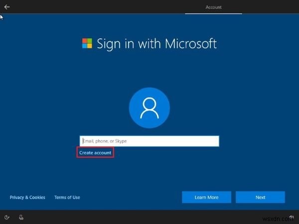 Create a Local Account during or after installation of Windows 10 Home