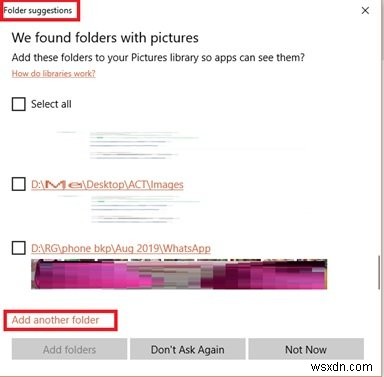 How to add new Folder locations in Photos app on Windows 10