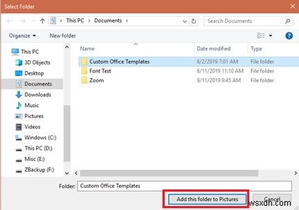 How to add new Folder locations in Photos app on Windows 10