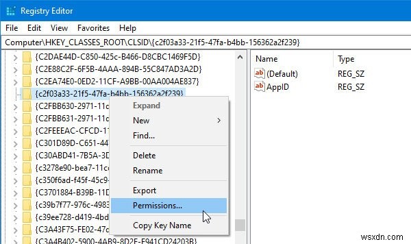 The application-specific permission settings do not grant Local Activation