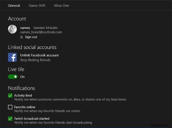 How to find Facebook friends on Xbox Live with Windows 11/10 Xbox app