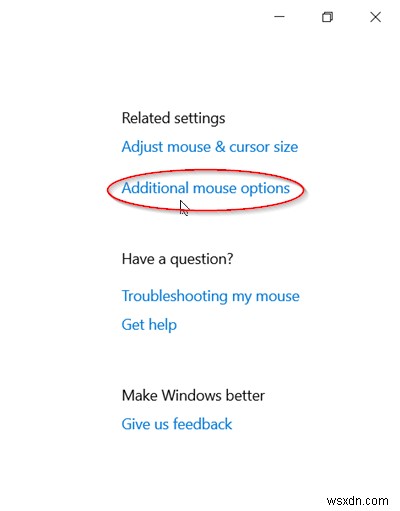 How to enable Mouse Pointer Trails in Windows 10