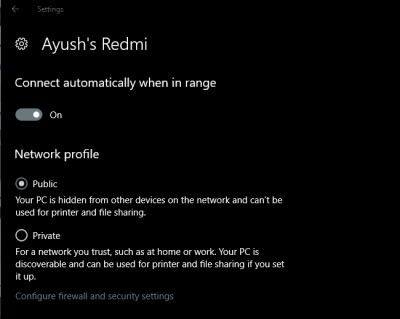 Network Location – Public or Private? What does it mean & how to set or change Network Profile