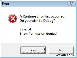 Disable Script Errors & Runtime Error Messages in Windows computer