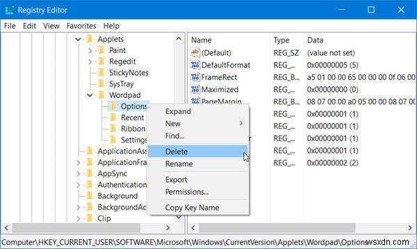 WordPad not showing text or opens with weird symbols