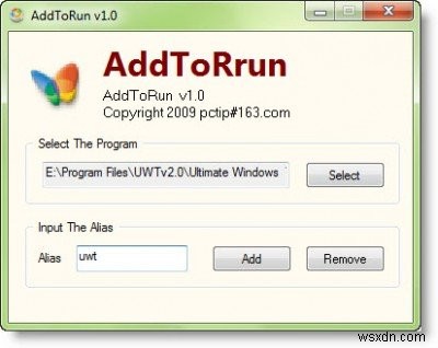 Create your own Run command & Run any application from Windows Search Box