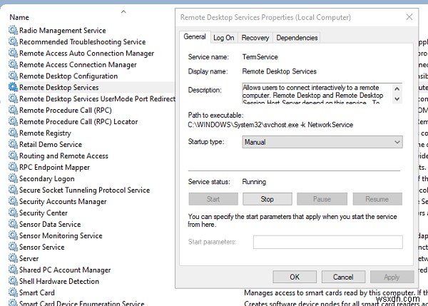 Your password may have expired or the remote PC might not accept blank passwords
