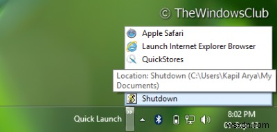 Create a shortcut to open Shut Down Dialog Box (Alt+F4) in Windows 10