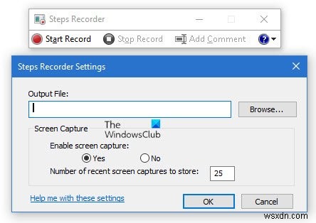 How to use the Steps Recorder in Windows 10