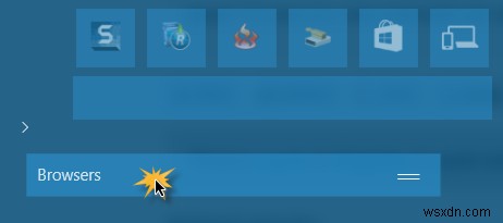 Group & Name Tile Groups on Windows 10 Start Menu