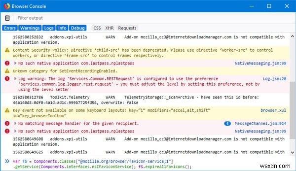 Firefox showing wrong or no bookmark favicon on Windows 10