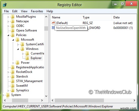 Remove Look for an App in the Store option, from Choose Default Program menu in Windows 11/10