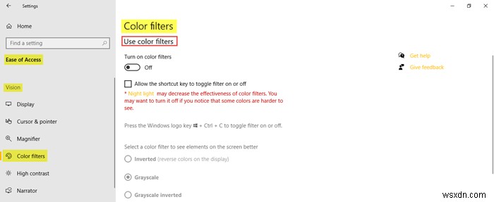 How to use Ease Of Access settings in Windows 10