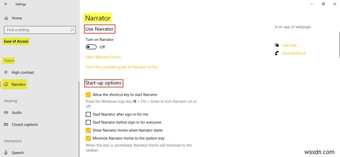 How to use Ease Of Access settings in Windows 10
