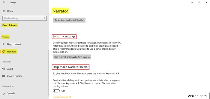 How to use Ease Of Access settings in Windows 10